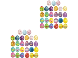 Paquete De 2 O 3 Pegatinas De Azulejos Con Diseño De Huevo De Pascua Para Papel Tapiz