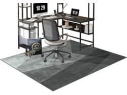 Alfombrilla Silla Oficina, Suelo, Antideslizante Gaming, Protectora Madera. Silenciosa Protege, 80 X 120 Cm