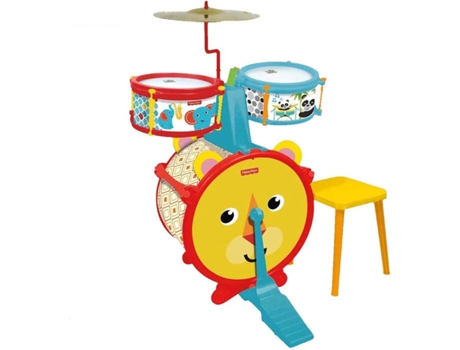 Juguete Musical FISHER PRICE Batería con Baquetas (Edad Mínima: 3 Años)