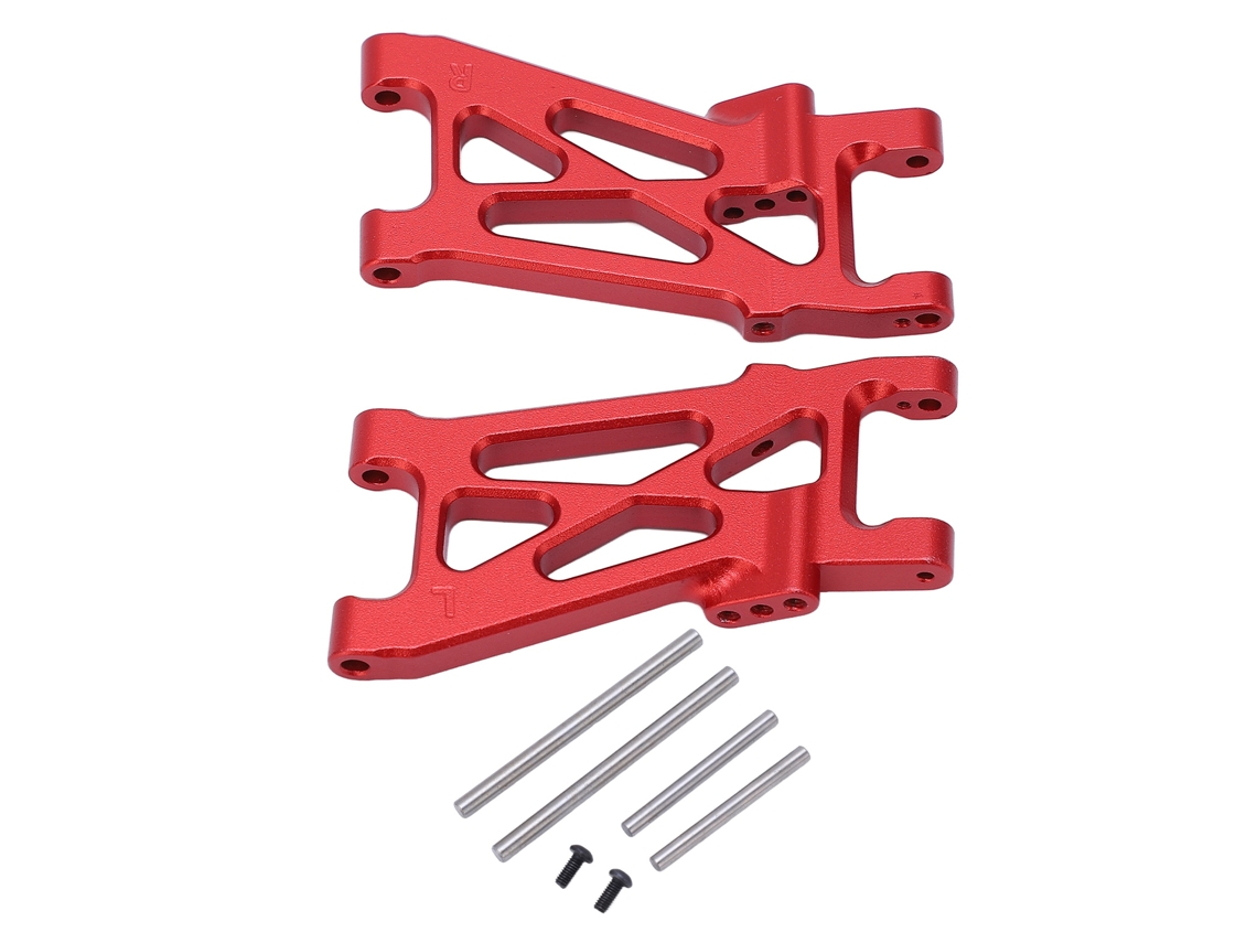 2 piezas de brazo oscilante trasero inferior de aluminio para Losi 1/10 22s 2wd RC Accesorios Fácil instalación Rojo