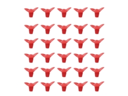 30 Piezas De Plástico De Repuesto Para Comederos De Pájaros Y Accesorios De Jardín, Color Rojo.