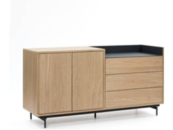 Aparador BAZAR MONDIALE Valley 1 (Roble y Azul Oscuro - 150x45x77 cm)