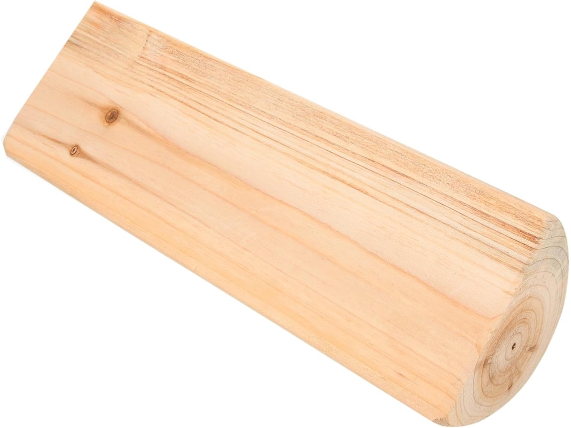 Almohada Cervical De Madera Dura De 7 Cm, Almohada De Sauna Antitranspirante, Soporte Y Masaje Para El Cuello.