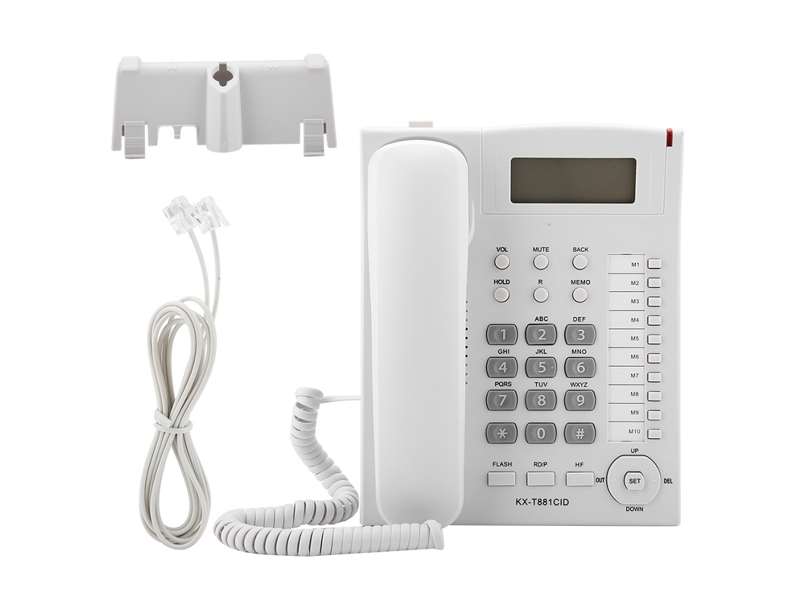 Teléfono fijo de oficina (con soporte, para hotel residencial)