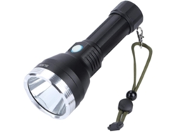 Linterna eléctrica USB IPX5 portátil de aleación de aluminio recargable para camping y senderismo, color negro Yunzii