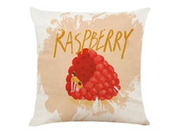Nueva Funda De Almohada De Lino Y Algodón Con Estampado De Fruit Girl
