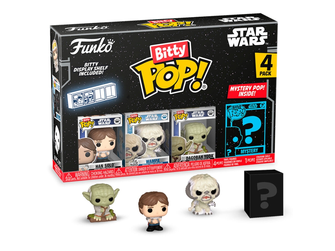 Blister 4 Figuras Bitty Pop Star Wars Han Solo B.active