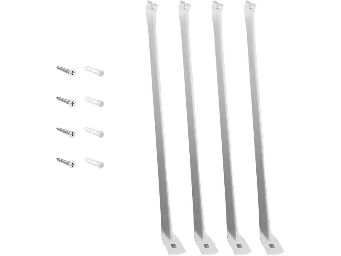 Paquete De 4 Soportes De Acero Inoxidable Estables Para Estantes De Armario, Soportes De Estantes Para Sistemas De