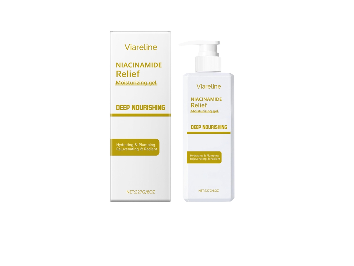 Gel hidratante con niacinamida para una piel sana.
