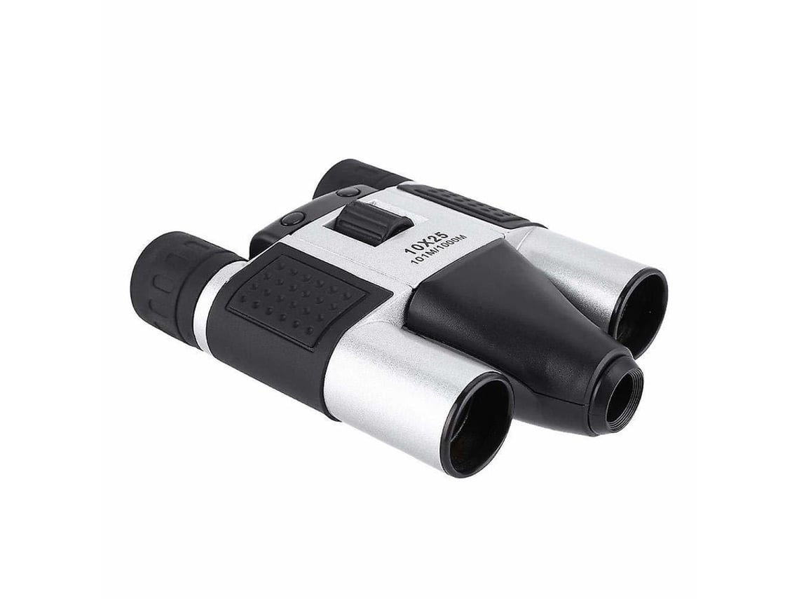 Câmera Digital De Binóculos 10x25 Zoom 1.3mp Câmera Telescópica Vídeo Foto Gravador Leitor De Cartão Tf Para Caça Turística Preto Facpoet