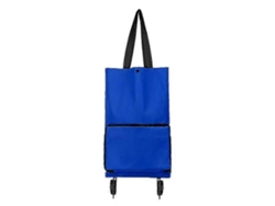 Carrito de compra plegable portátil con ruedas, multifuncional, reutilizable, de tela no tejida, para supermercado, GOKOCO