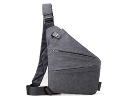 2026-bolsa Bandolera Casual Flex Con Múltiples Bolsillos Impermeable Antirrobo Para Diario Gris