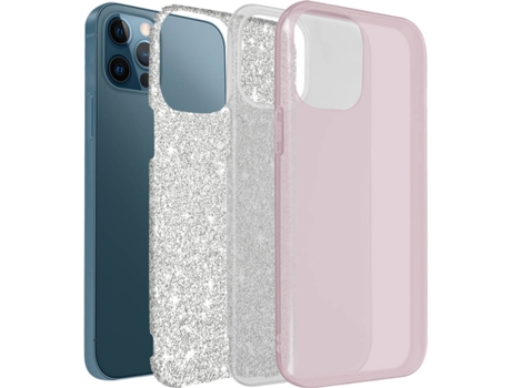 Funda iPhone 12 Pro Max AVIZAR Brillante Rosa