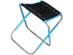 Silla plegable de aluminio, acero y patas plegables, estable para acampar | Sin marca