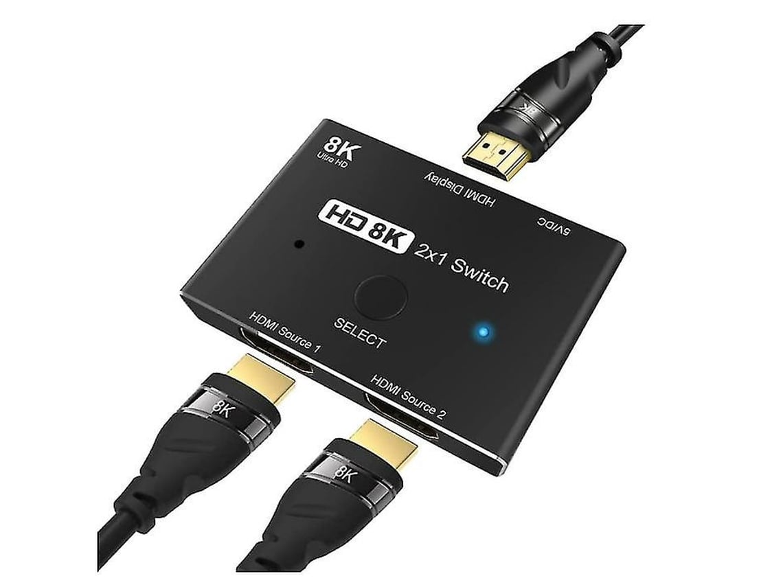 Adaptador De Conmutador Hdmi 2.1 Versión 8K YIZHOOD Inf032 Negro