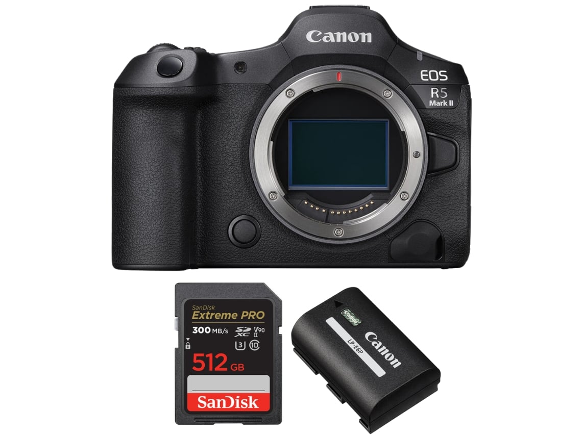 Canon Eos R5 Mark Ii + 1 Sandisk 512gb Uhs-ii 300mb/s + 1 Canon Lp-e6p + Ebook “20 Consejos Para Fotos Que Impactan”