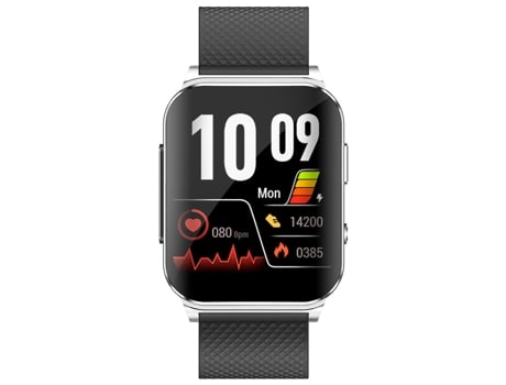 Smartwatch EP03 con pantalla a color de 1,83'', compatible con monitorización de frecuencia cardíaca/monitorización de presión arterial