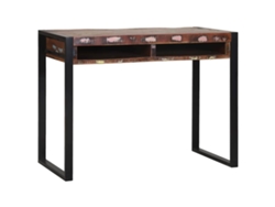 Mesa Tocador | Mesa De Vestidor Con Estante Multicolor Madera Maciza Recuperada
