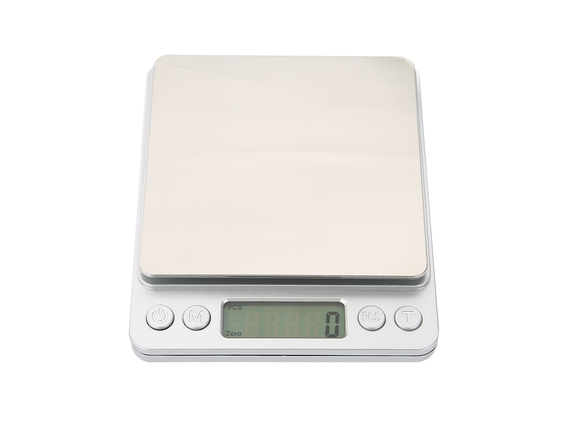 Báscula de cocina electrónica LCD de alta precisión de 2 kg/0,1 g para panadería y confitería