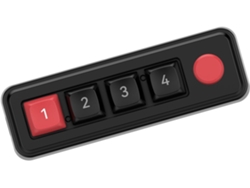 Teclado Mecánico De 4 Teclas Para Juegos Y Uso De Oficina Con Retroiluminación De Color Personalizable.