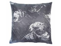 Funda de cojín negra 45*45cm Réf.82330 BOD HOME