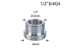 Adaptador De Reparación De Arañazos Para Cables, Conector De Grifo De 1/2" A M16, M18, M20, M22, M24 Y M28, Para Cocina Y Baño.