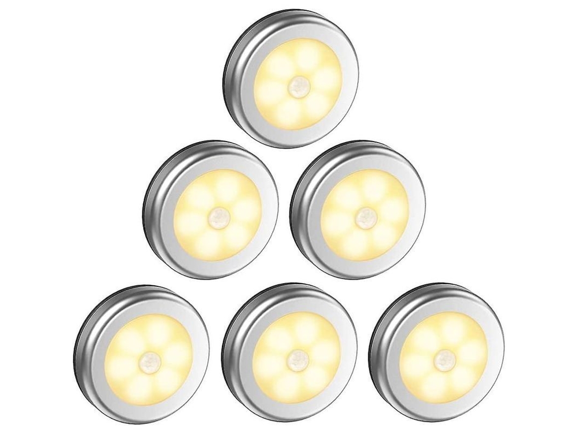 Luz Nocturna Automática Dewanxin De 6 Led Con Detector De Movimiento, Funciona Con Pilas.