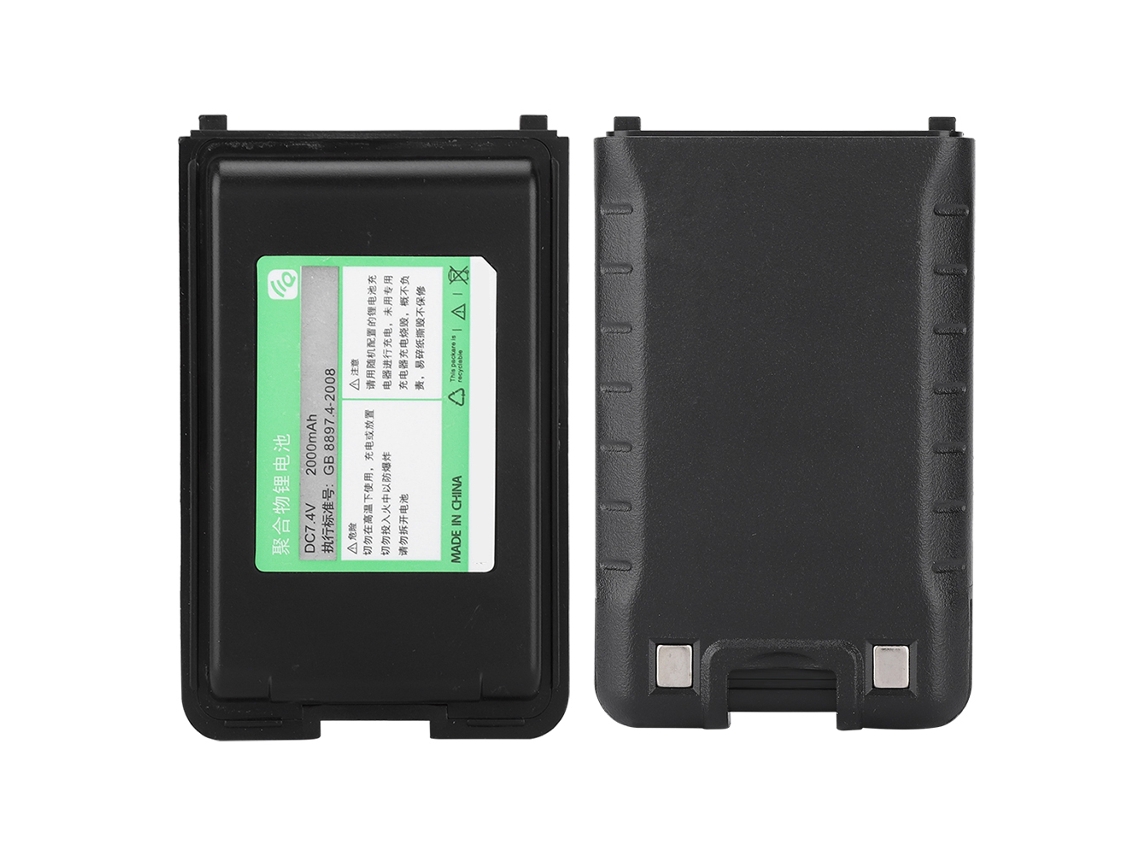 Batería recargable de iones de litio de 2000 mAh y 2000 MHz para walkie-talkie.
