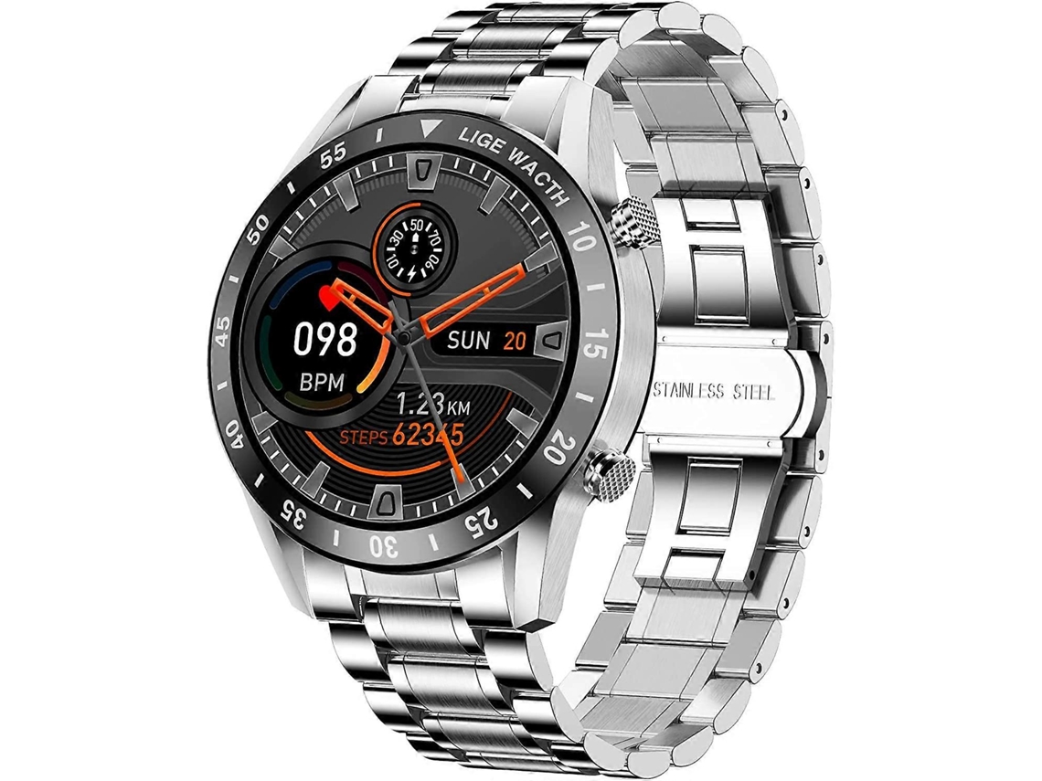 Reloj inteligente para hombre, monitor de actividad, Bluetooth, monitor de ritmo cardíaco y sueño, pantalla IP67, compatible con iOS y Android. Ly Ebike