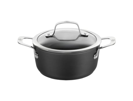 Olla con Tapa BALLARINI Alba 2,7 L Negro Titanio Plateado Acero Inoxidable Aluminio Ø 20 cm 22 x 14 x 8 cm