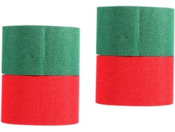 Rollos De Cinta Ecológica Para Decoración De Bodas Y Navidad, Ideales Para Decoraciones De Fiestas Diy, En Rojo Y Verde.