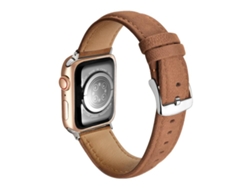 Correa de gamuza de cuero genuino FWINL de doble cara para Apple Watch (42 x 38 mm)