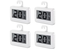 Termómetro digital inalámbrico e impermeable Rebe para refrigerador, 4 unidades, medidor de temperatura con pantalla LCD