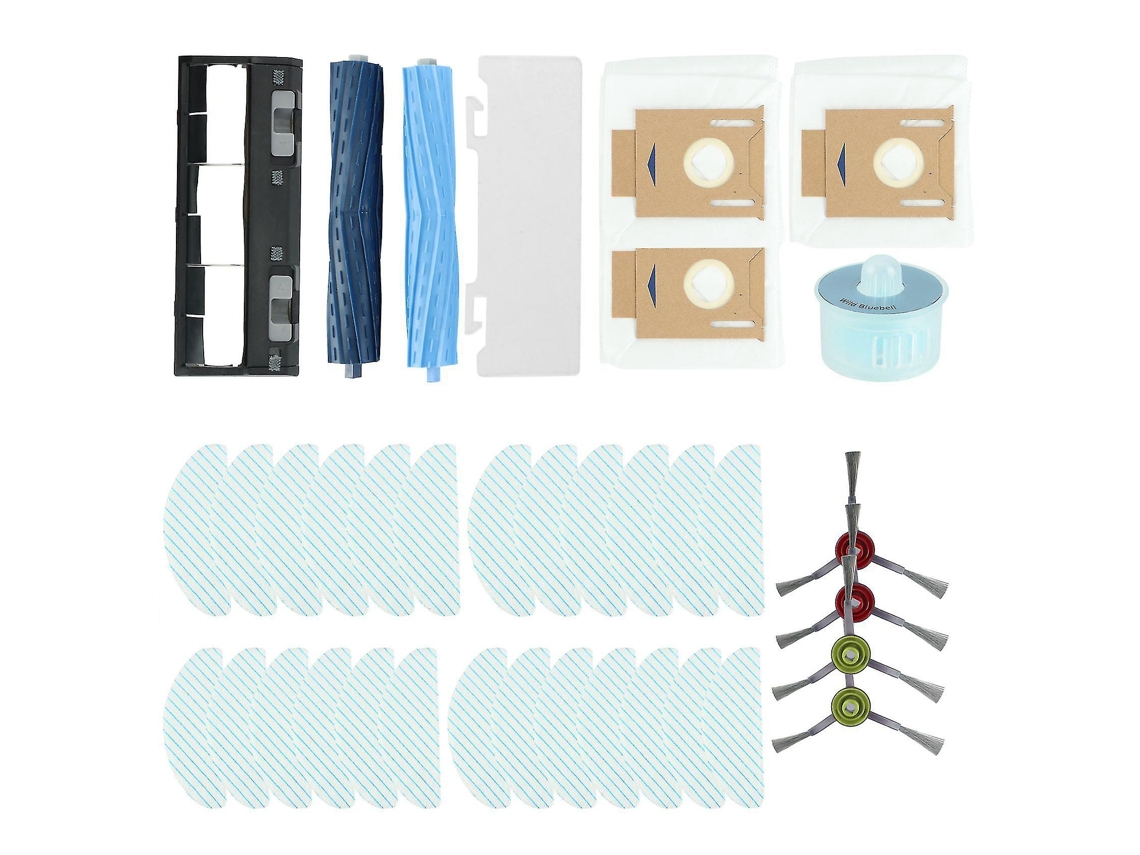 Paño de fregona con cepillo giratorio, bolsas para polvo, apto para Ecovacs T9power T9max T9aivi