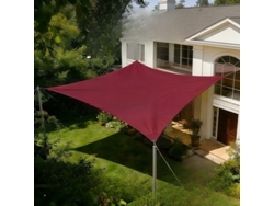 Sombrilla Rectangular De Tela Oxford Estilo Vela, 3x3 M, Rosa, Digitallab