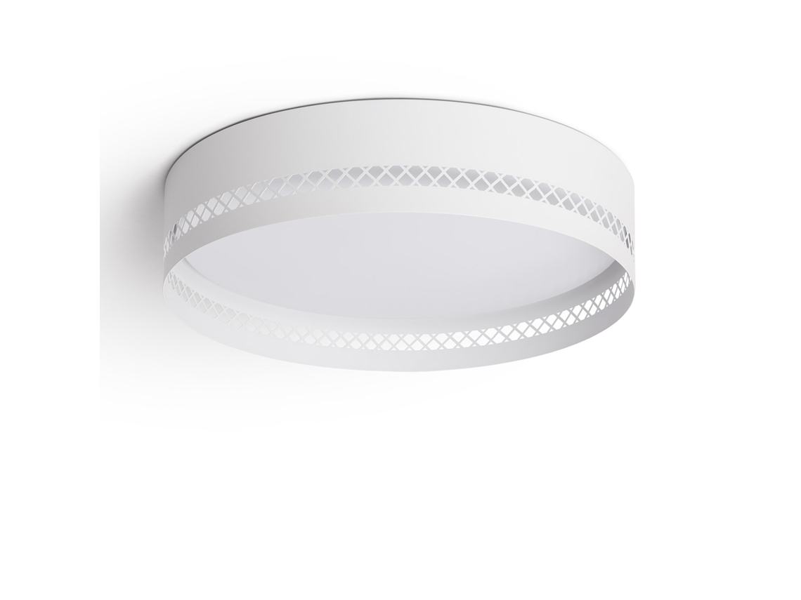 Plafón De Techo Led 40w Acero Walital L Branco