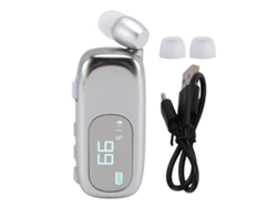 Auriculares Bluetooth De Clip Para Negocios Con Cable Retráctil Y Larga Duración De Batería
