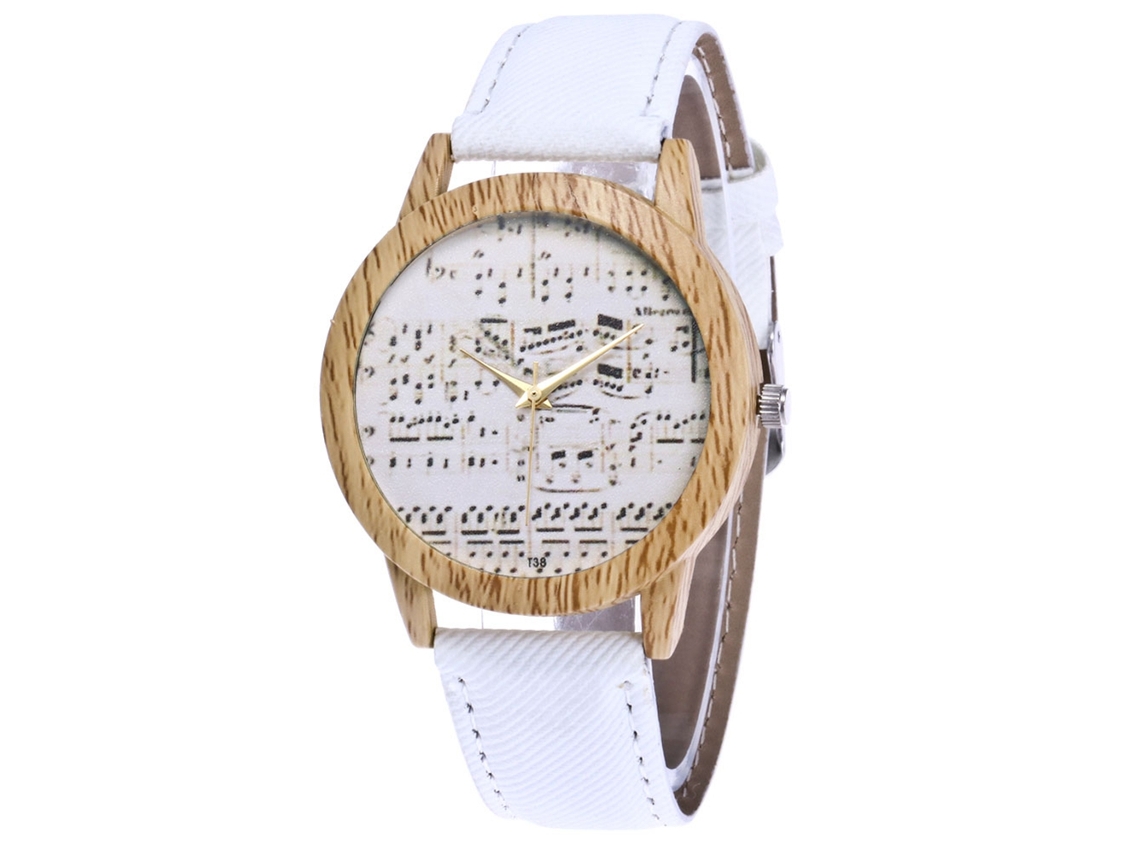 Relógio De Pulso Quartz Zhoulianfa Com Pulseira De Couro Pu Frutas Dial Moda Homens Mulheres Vermelho