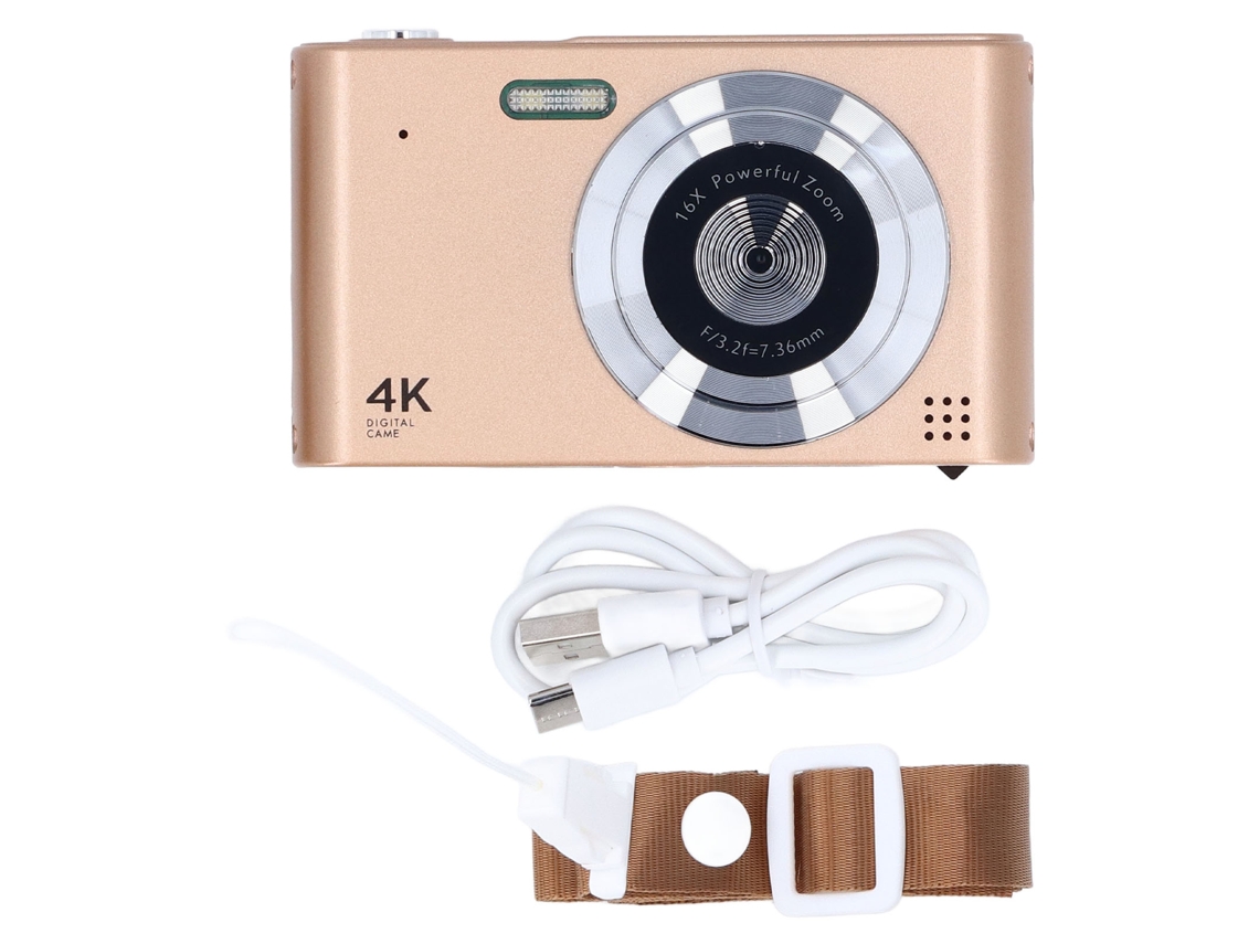 Câmara Digital 4k 48mp Para Vlogging, Compacta Ccd Retro Mini, Ideal Para Gravações E Fotografias