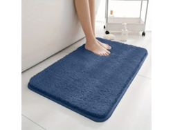 (azul) Alfombra De Baño Súper Absorbente Y Antideslizante, Decoración Del Hogar, Alfombra De Pelo Largo