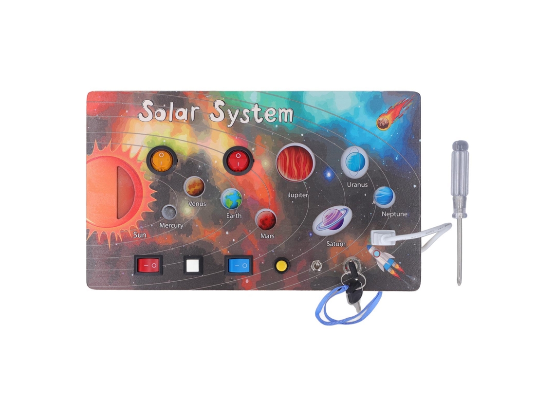 Rebe - Brinquedo Educativo Interativo para Bebês: Sistema Solar e Planetas - Ideal para Casa e Viagens