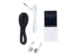 Reprodutor Mp3 Mp4 64gb Bluetooth 5.0 Tela 1.8 Polegadas Hifi Com Alto-falante Suporta 128gb Branco