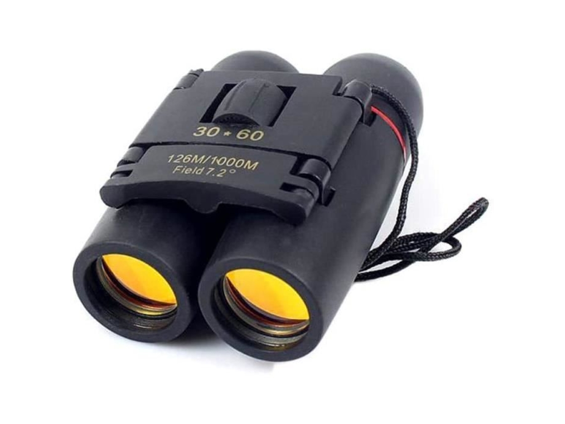 Binoculares con Zoom compacto 30X60, Mini telescopio plegable HD de largo alcance, óptico Bak4 Fmc para Deportes de caza y acampada