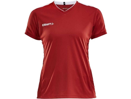 Camiseta de Mujer para Fútbol CRAFT Progress Piqué Rojo (L)