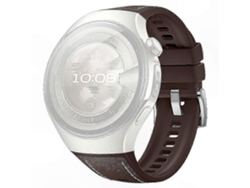 Pulseira De Couro Bovino Genuíno E Silicone Para Smartwatches De 46 Mm.