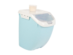 Caja De Plástico Impermeable Para Almacenar Granos Con Tapa En Forma De Concha Para Arroz, Cocina, Azul, Tamaño S, 26x34x21cm