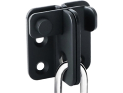 Cerradura Deslizante De Acero Inoxidable Mate Negro Para Puertas Jardín, Trastero, Armario Y Jaula De Mascotas