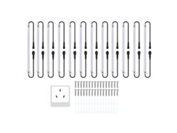 Luces Led De Cultivo Para Plantas De Interior, 30 Cm, Espectro Completo, 2,7 W, Paquete De 12 Unidades.