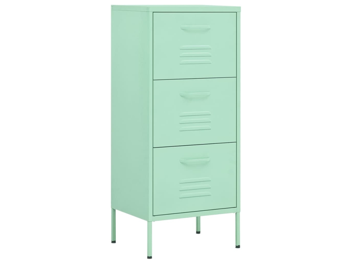 Armario de almacenamiento de acero 42,5x35x101,5 cm Verde Menta MAISON EXCLUSIVE