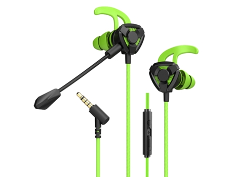 Auriculares para juegos con micrófono Control de cable Auriculares intrauditivos con conector de 3,5 mm Auriculares para juegos de deportes electró...